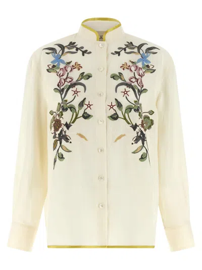 Valentino Linen Women's Blouse In Neutral