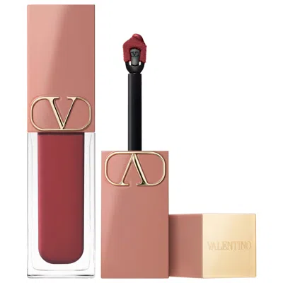 Valentino Liquirosso 2 In 1 Soft Matte Liquid Lipstick & Blush 500r - Plum It Up 0.2 Oz/6.5 ml