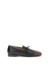 Valentino Babouchoes V-logo Tassel Loafers In Black
