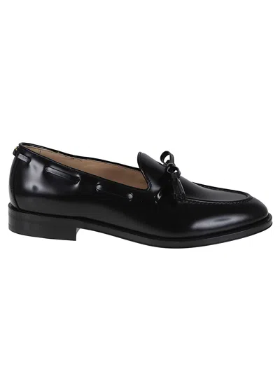VALENTINO GARAVANI LOAFER BOWSHIRE VITELLO ABRASIVATO/ANTIQUE BRASS LOGO
