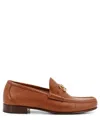 Valentino Vlogo Signature Loafers Gold-tone Hardware In Brown