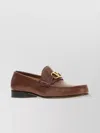 Valentino Garavani Loafers Leather Gold-tone Hardware In Brown
