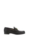 Valentino Garavani Vlogo Signature Loafer With Gold-tone Logo Detail In Black