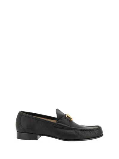 Valentino Garavani Vlogo Signature Black Loafer