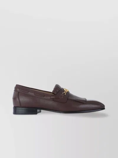 Valentino Garavani Loafers Textured Finish Round Toe