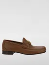 Valentino Garavani Men Vlogo Signature Leather Loafers In Tobacco