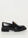 Valentino Vlogo Signature Leather Loafers In 黑色
