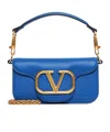Valentino Loco' Leather Small Shoulder Bag In Blue