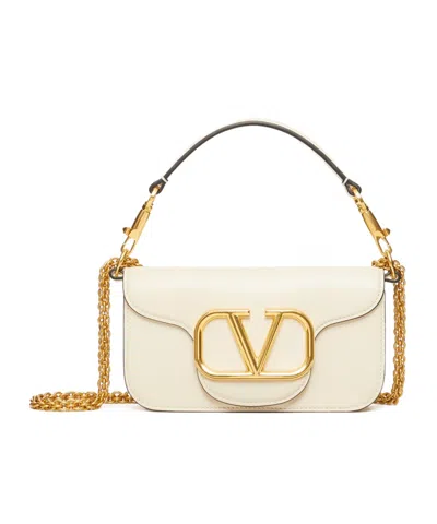 VALENTINO GARAVANI VALENTINO LOCÒ VLOGO PLAQUE FOLDOVER TOP SHOULDER BAG