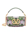 Valentino Loc Small Satin Shoulder Bag In Green