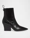 Valentino Vlogo Lockette Booties In Nero