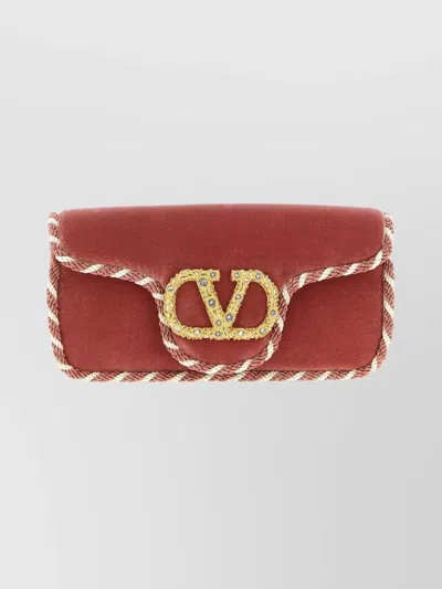 VALENTINO GARAVANI LOCÒ BRAIDED TRIM SHOULDER BAG