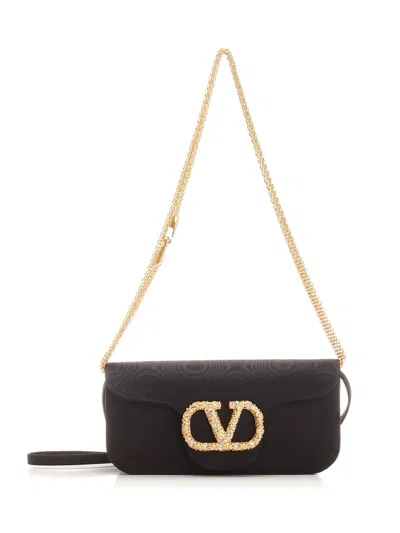 Valentino Garavani Locò Clutch In Black