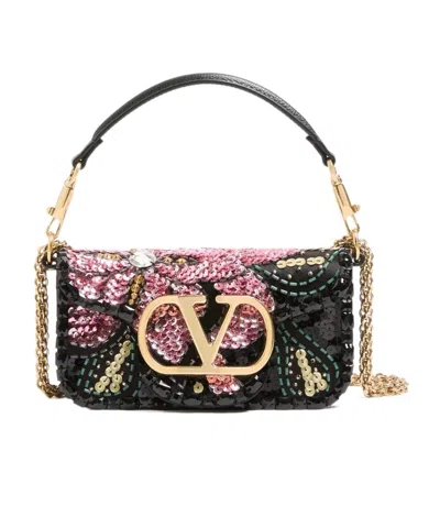 Valentino Garavani Valentino Loco Embellished Shoulder Bag In Multi
