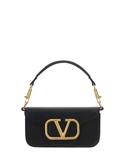 Valentino Garavani Valentino Locò Foldover Top Shoulder Bag In Black