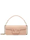 Valentino Loco Small Vlogo Lambskin Shoulder Bag In Neutrals
