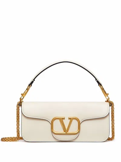 VALENTINO GARAVANI LOCÒ LEATHER SHOULDER BAG