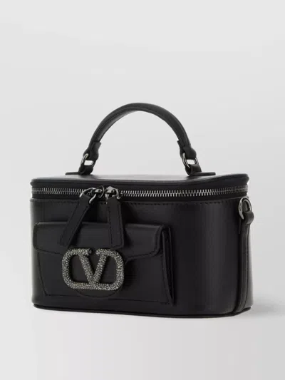 Valentino Garavani Locò Mini Handbag Top Handle In Black