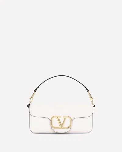 Valentino Garavani Locò Shoulder Bag In White