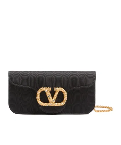 Valentino Garavani Loco Shoulder Bag In Black