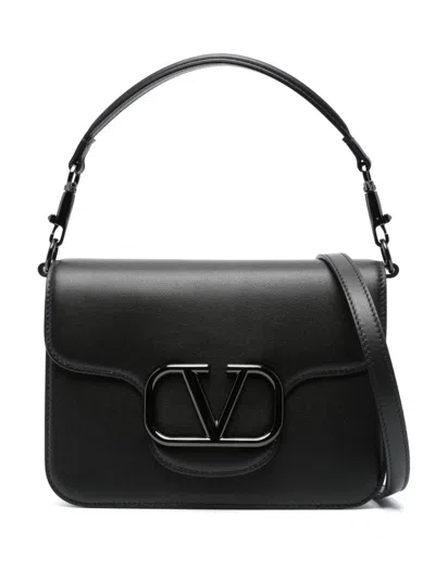Valentino Garavani Black Leather Shoulder Bag For Women