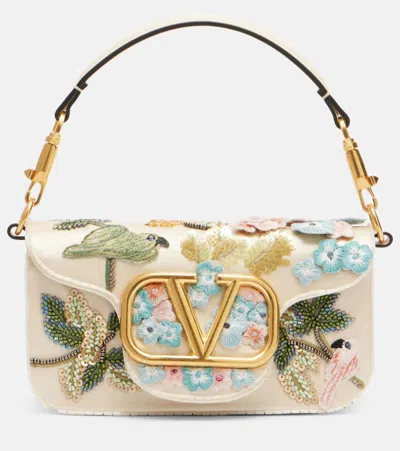 Valentino Garavani Locò Small Embellished Shoulder Bag