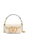 Valentino Garavani Loco Small Jewel Vlogo Shoulder Bag In White