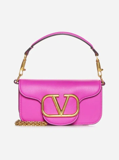 Valentino Garavani Loco' Small Leather Bag In Pink Pp