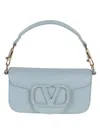 Valentino Loco Small Shoulder Bag In Gray