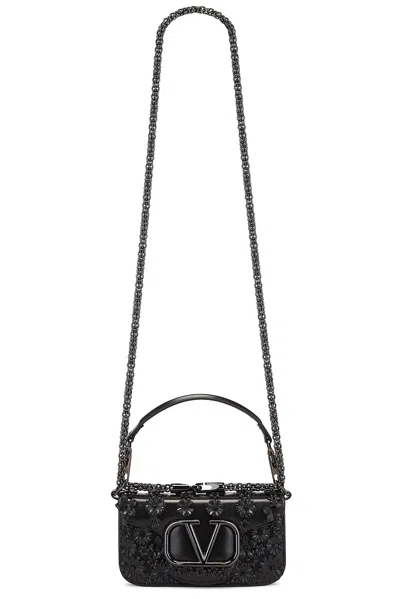 Valentino Garavani Loco Small Shoulder Bag In Nero