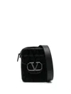 Valentino Black Toile Iconographe Canvas Shoulder Bag In Schwarz