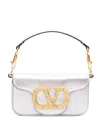 Valentino Locò Micro Shoulder Bag In Silver