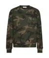 Valentino Sweatshirt Mit Camouflage-print In Black