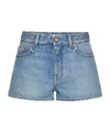 Valentino Denim Shorts In Blue