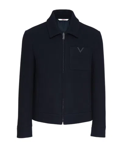 VALENTINO VALENTINO ZIP-UP STRAIGHT HEM JACKET
