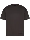 Valentino Cotton Crewneck T-shirt With Black Untitled Studs