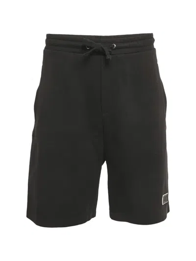 Pre-owned Valentino Logo-applique Shorts In Black
