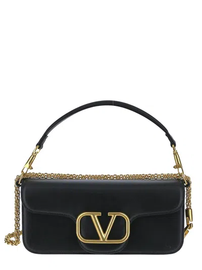 Valentino Garavani Logo Bag In Black