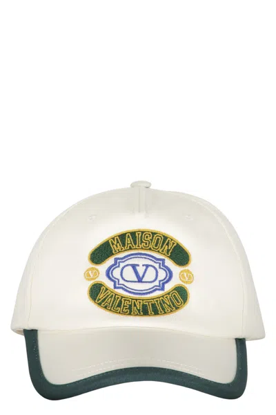 Valentino Garavani Logo Baseball Cap In Neutral