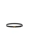Valentino Garavani Vlogo Signature Belt In Black