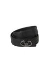 Valentino Bold Edition Vlogo Signature Belt In Black