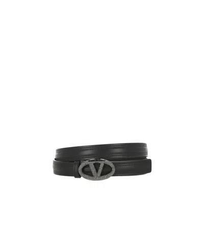 VALENTINO GARAVANI VALENTINO VLOGO SIGNATURE EMBELLISHED BELT