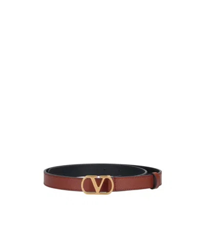 Valentino Garavani Logo Belt In Multicolor