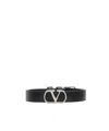 Valentino Logo Bracelet In Black