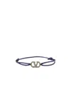 Valentino Logo Bracelet In Blue