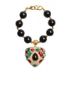 Valentino Crystal-embellished Coeur Royal Bracelet In Multicolor