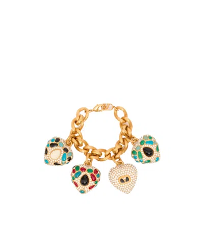 Valentino Garavani Logo Bracelet In Multicolor