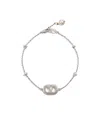 Valentino Logo Bracelet In White