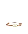 Valentino Leather Bracelet In Yellow