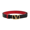 Valentino Vlogo 40mm Reversible Leather Belt In Red